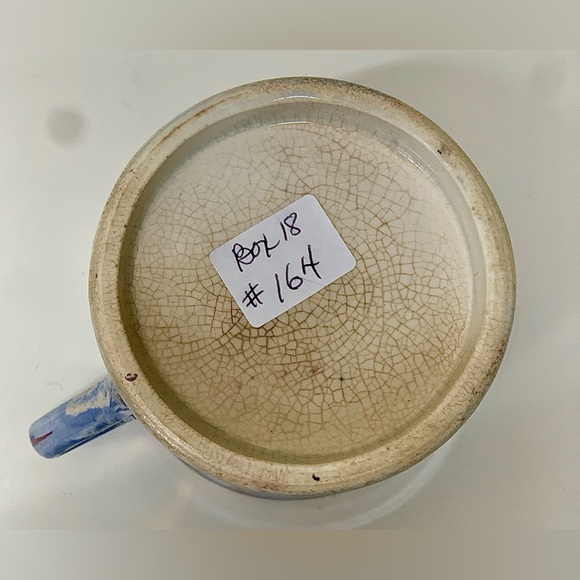 19th Century Antique Gaudy Welsh Wagon Wheel Pattern Miniature Child's Mug - Picture 13 of 16